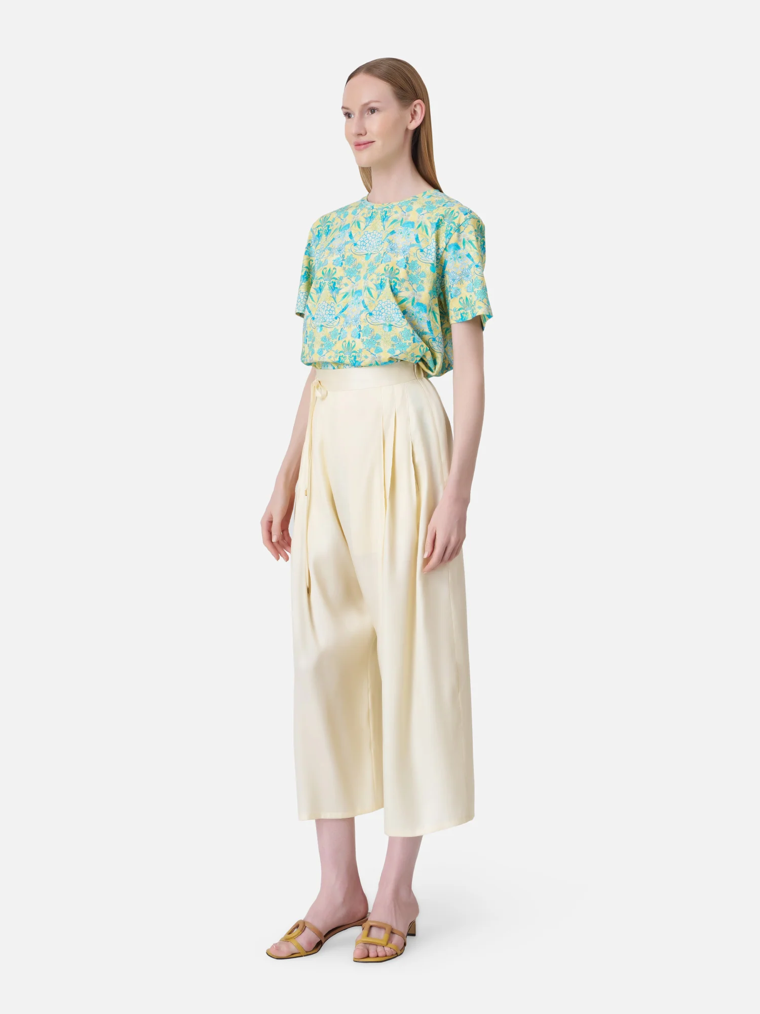 Solid Silk Fisherman Pants - Image 4