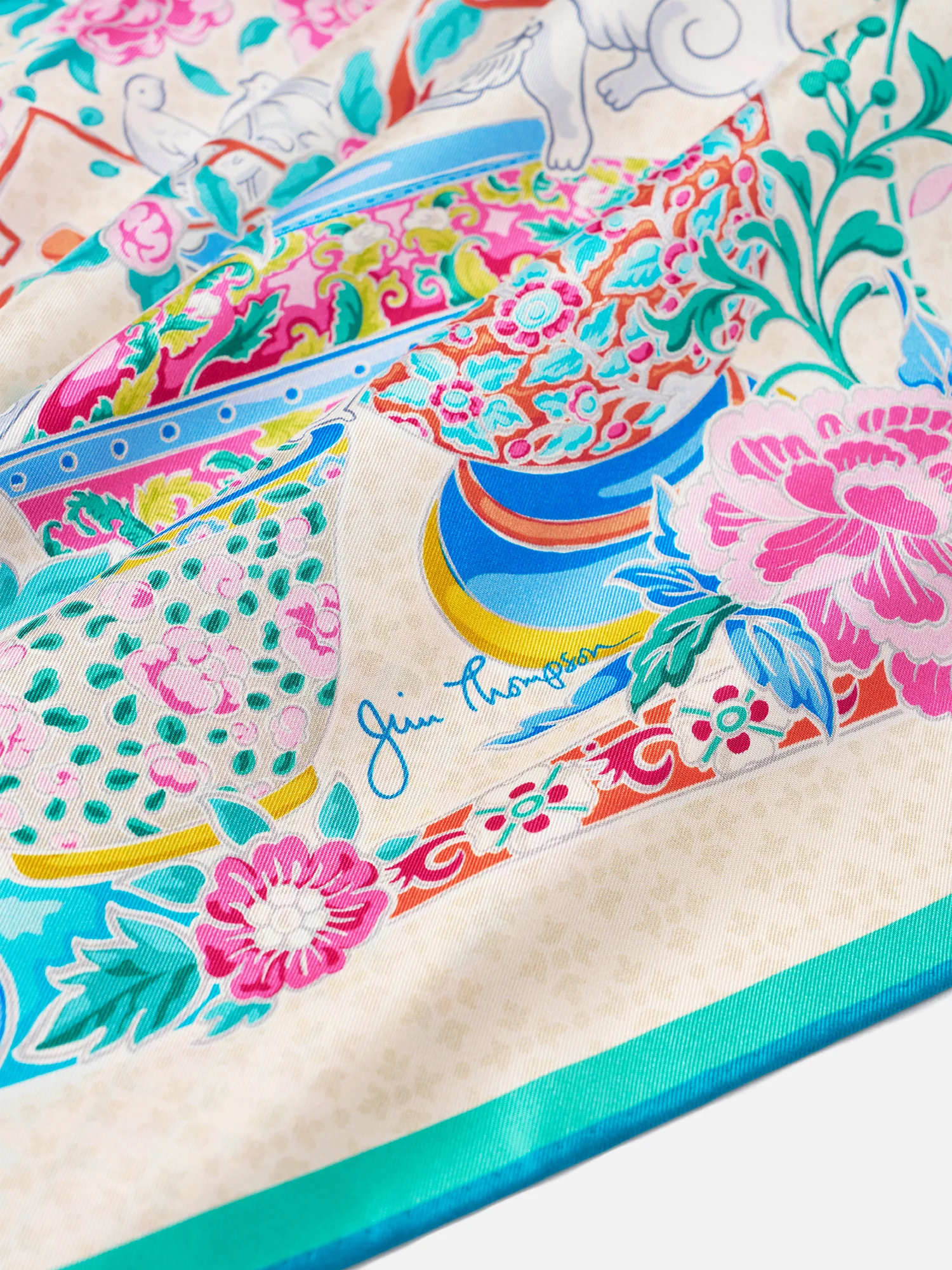 Story of Pottery Silk Scarf - Image 2