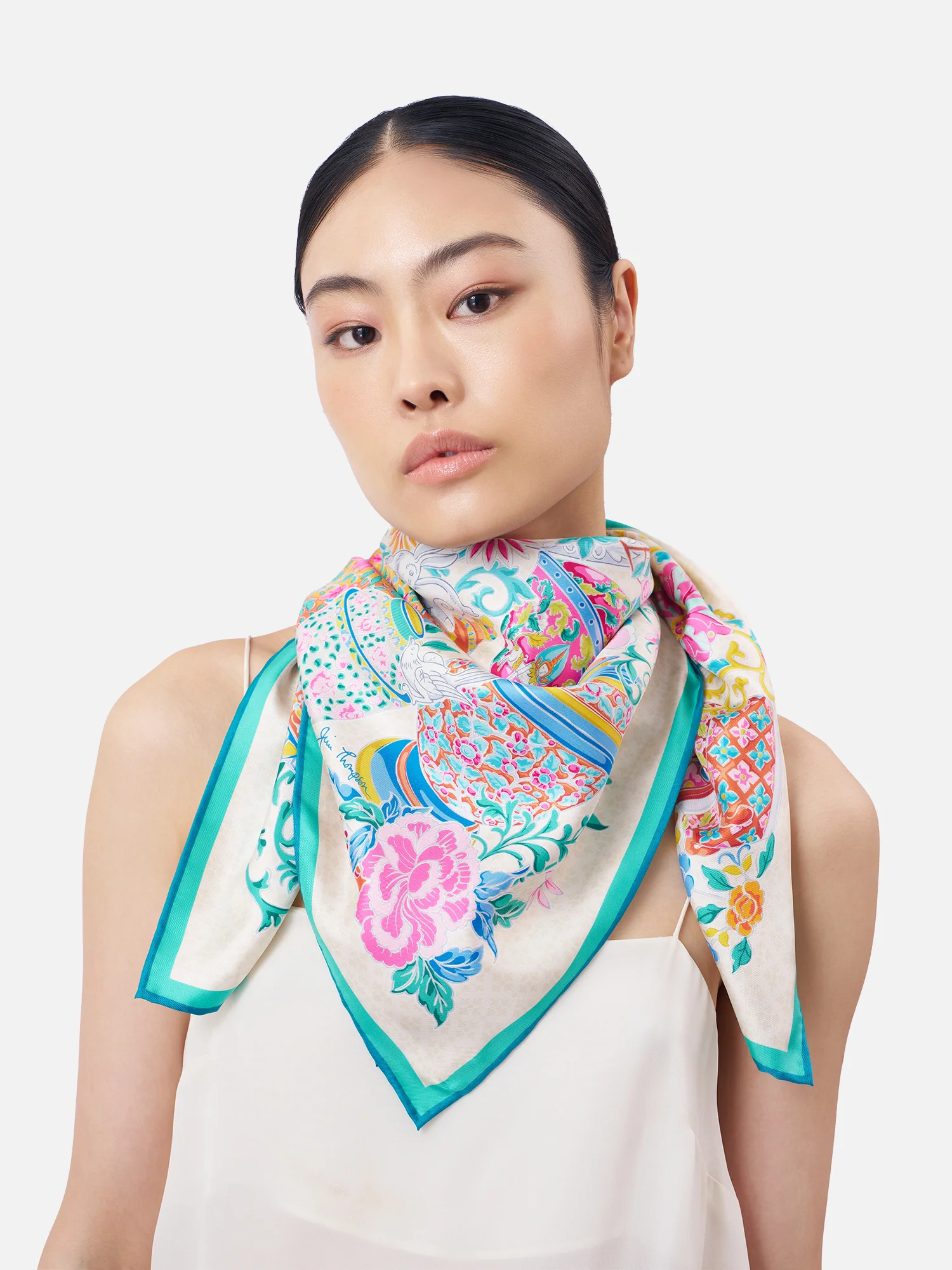 Story of Pottery Silk Scarf - Image 3
