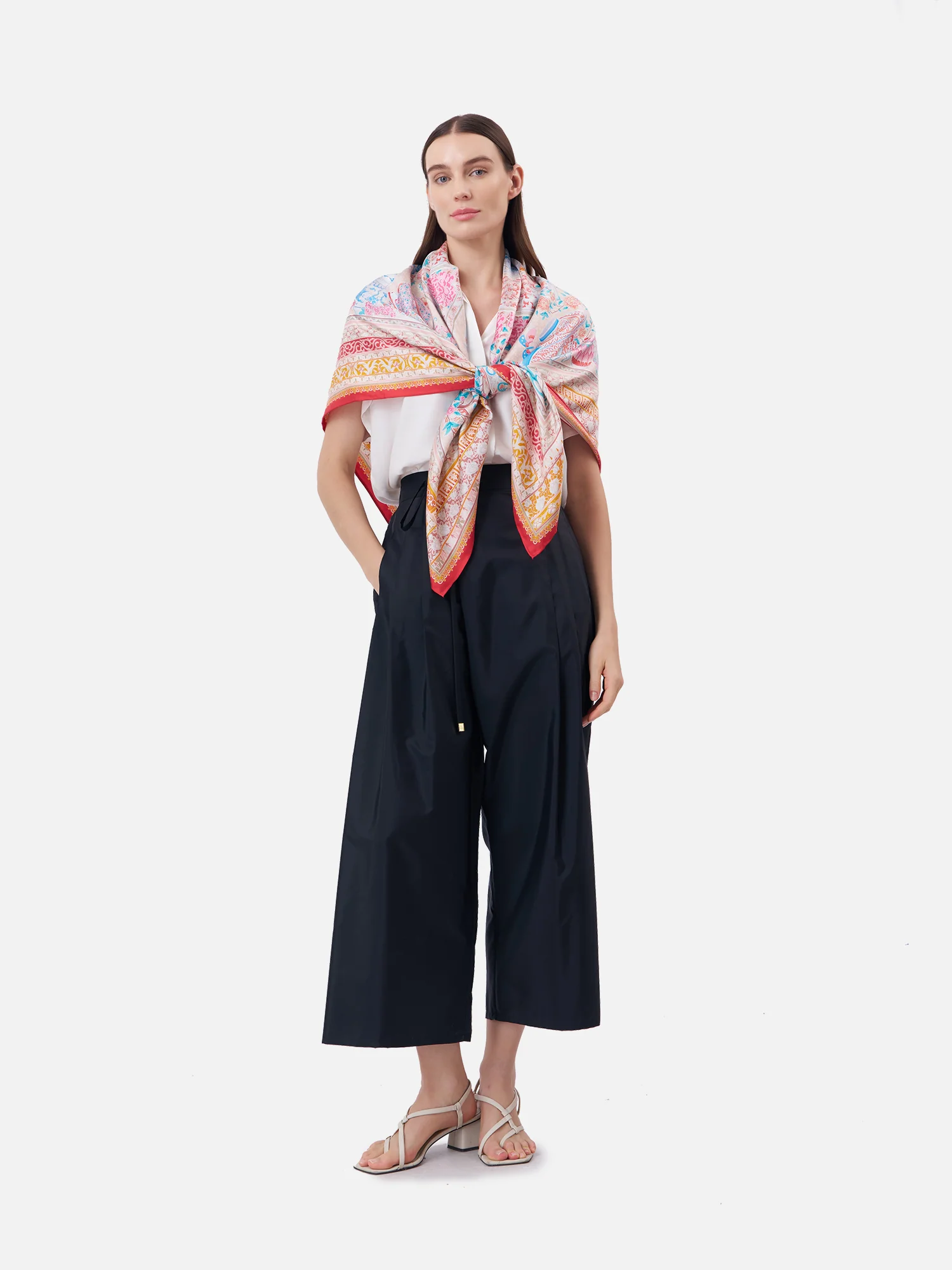 Story of Pottery Silk Scarf - Image 4