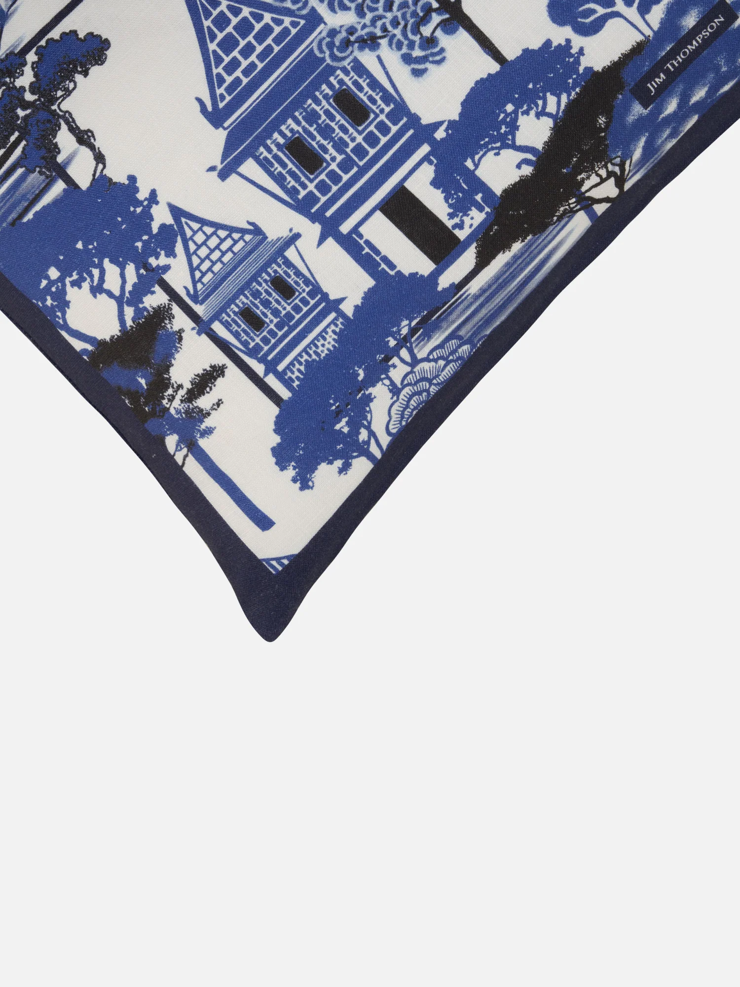 Thai House Linen Rectangular Cushion Cover - Image 2