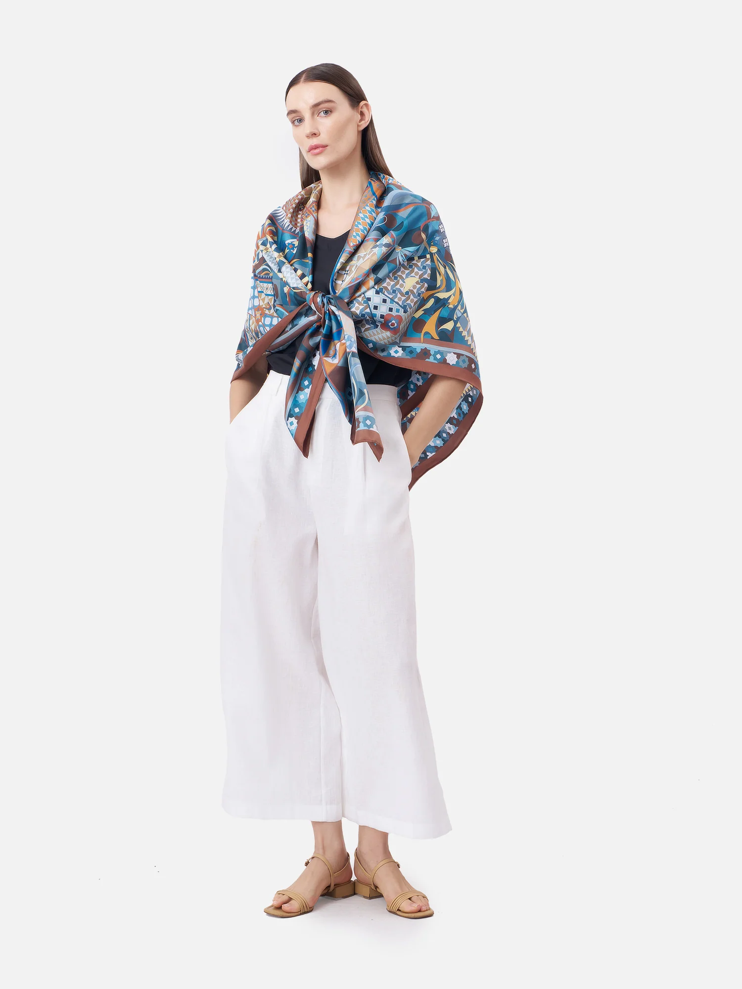 Thai Kite Silk Scarf - Image 3