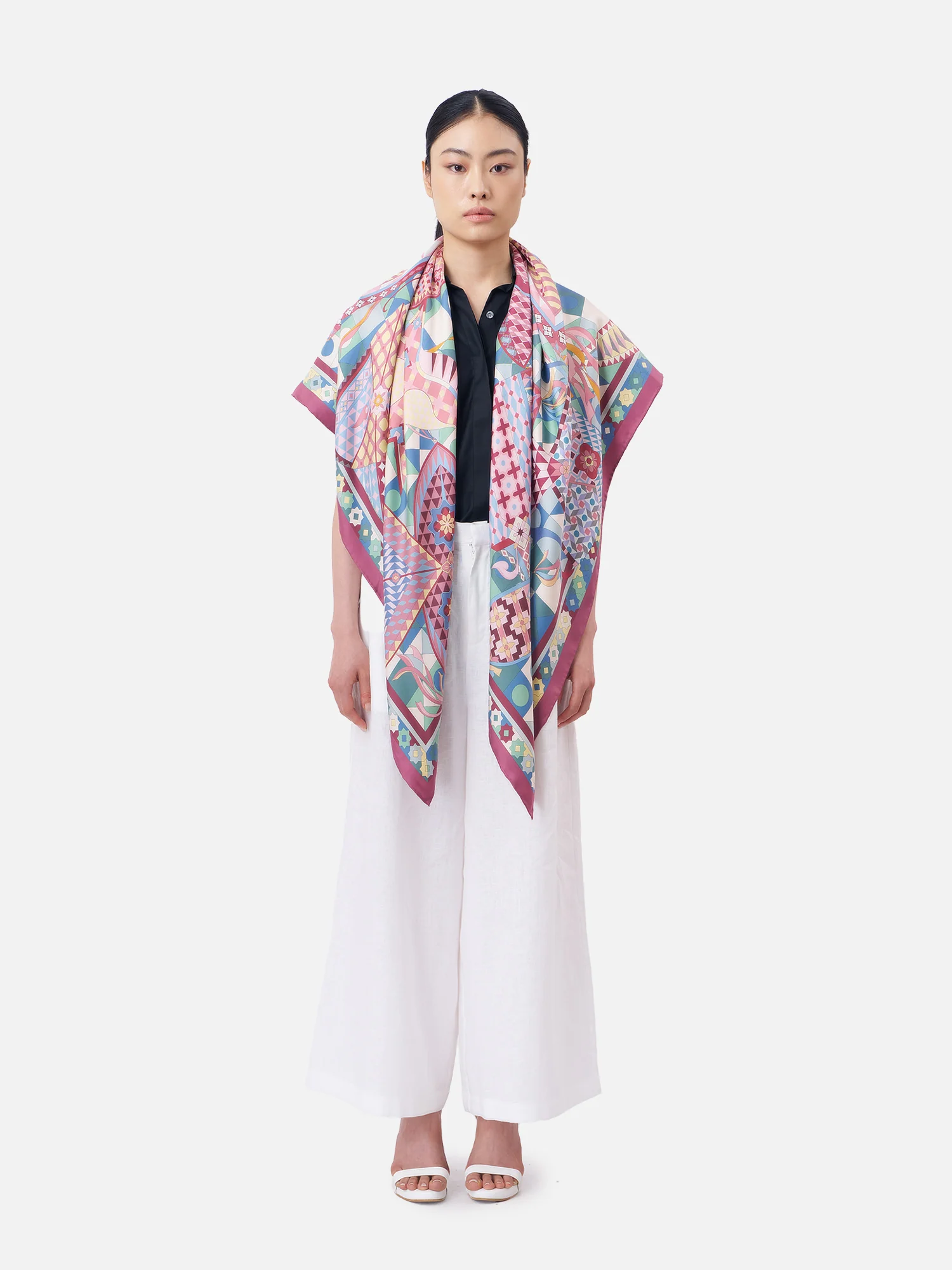 Thai Kite Silk Scarf - Image 3
