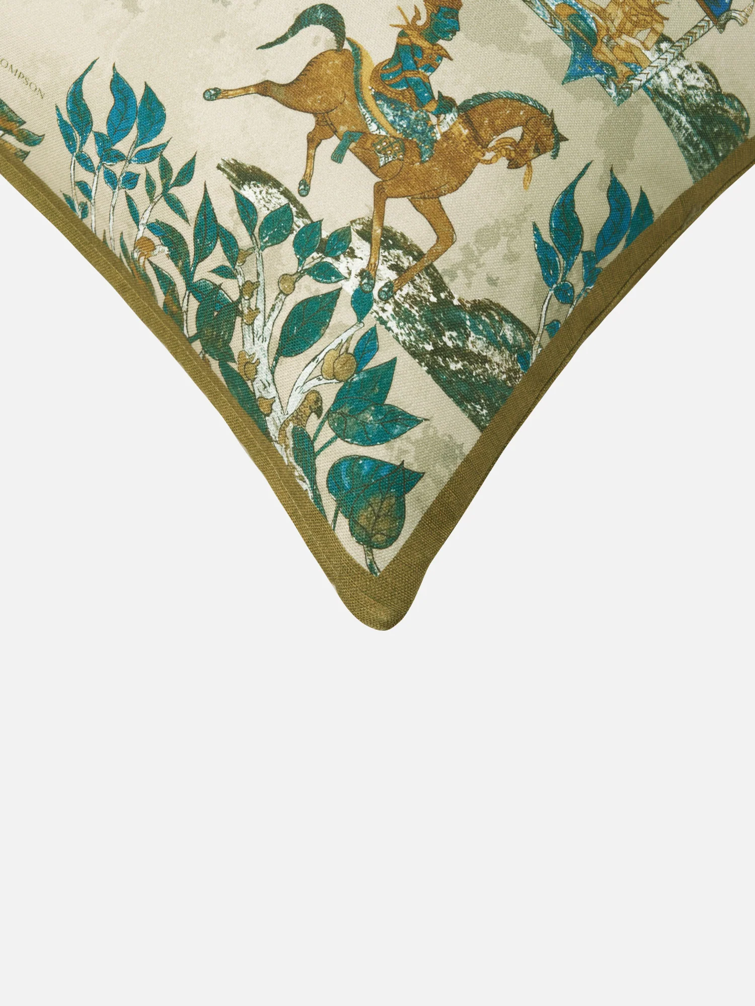Thai Tale Cotton Canvas Cushion Cover 18" - Image 3