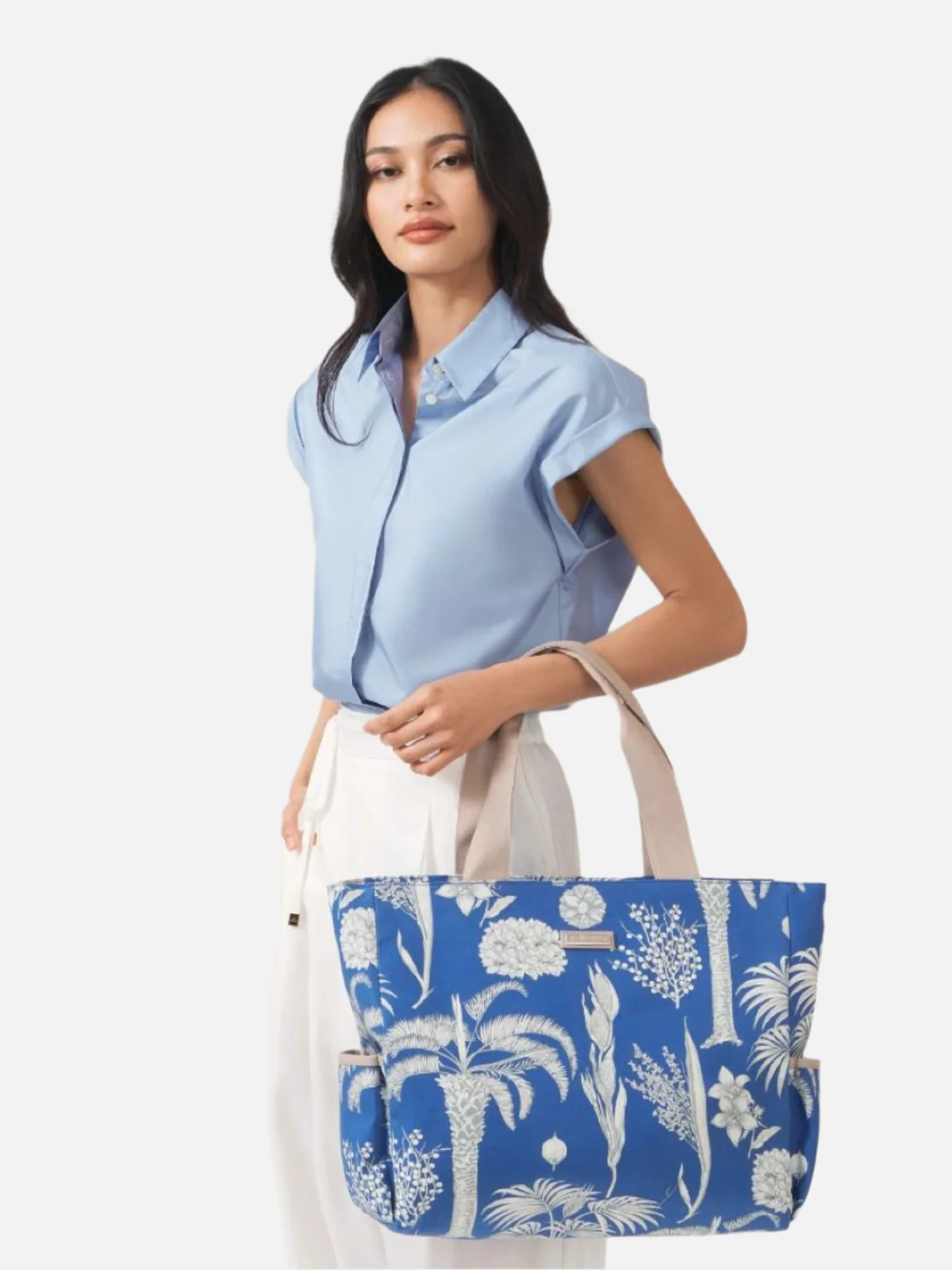 The Botanical Bloom Large Canvas Tote - Image 3