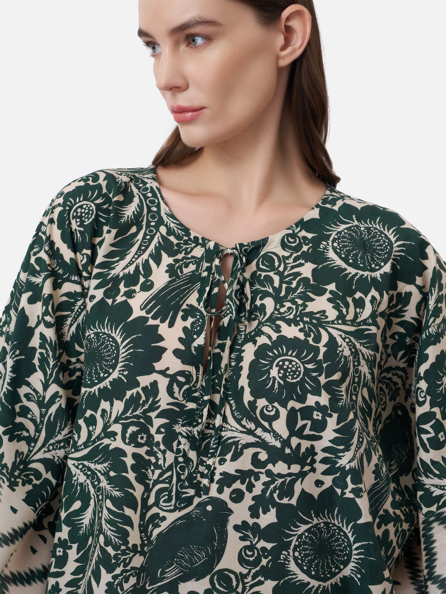 Trogon Birds Keyhole Kaftan - Image 4