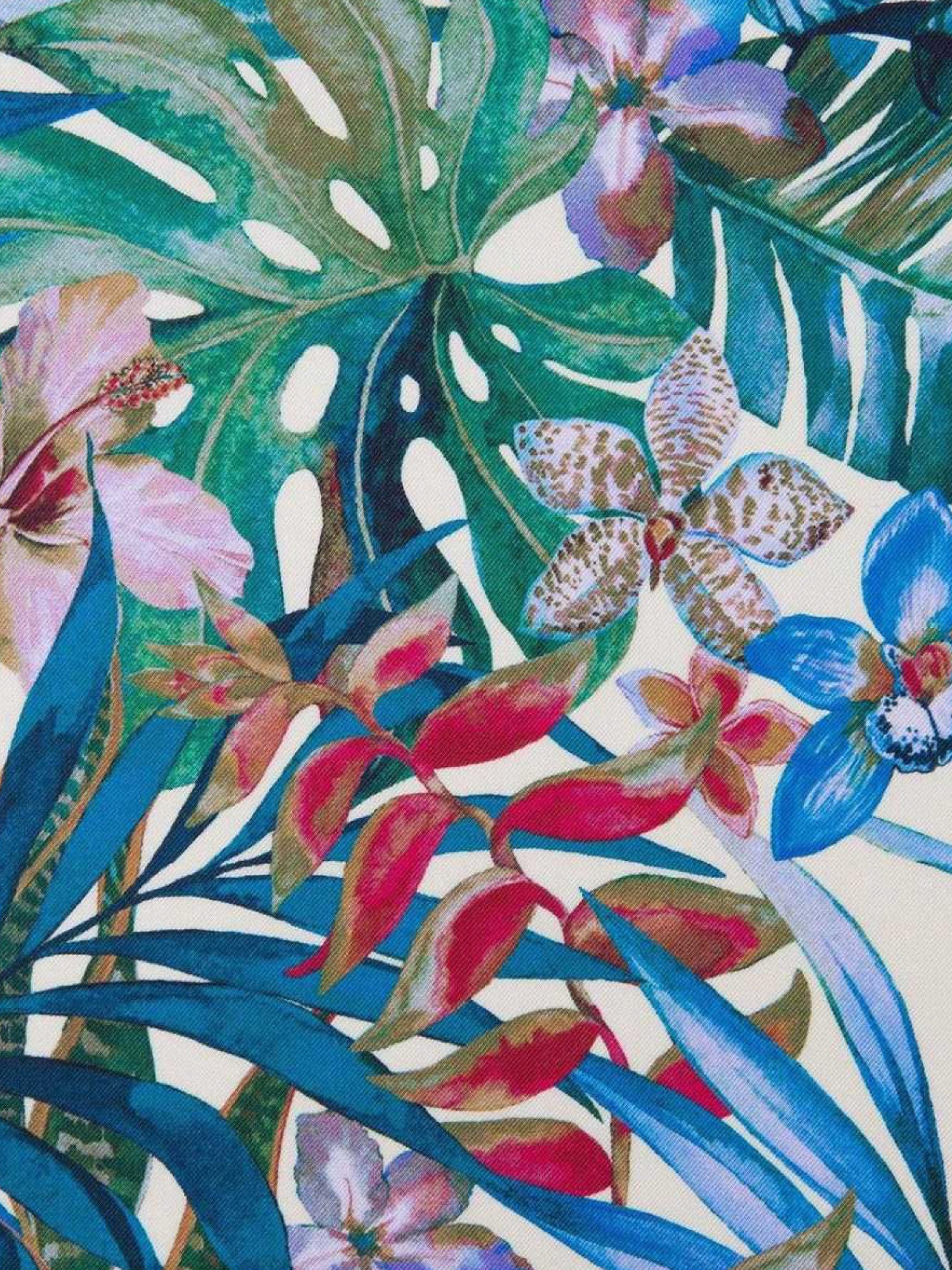 Tropical Bouquet Silk Scarf - Image 2