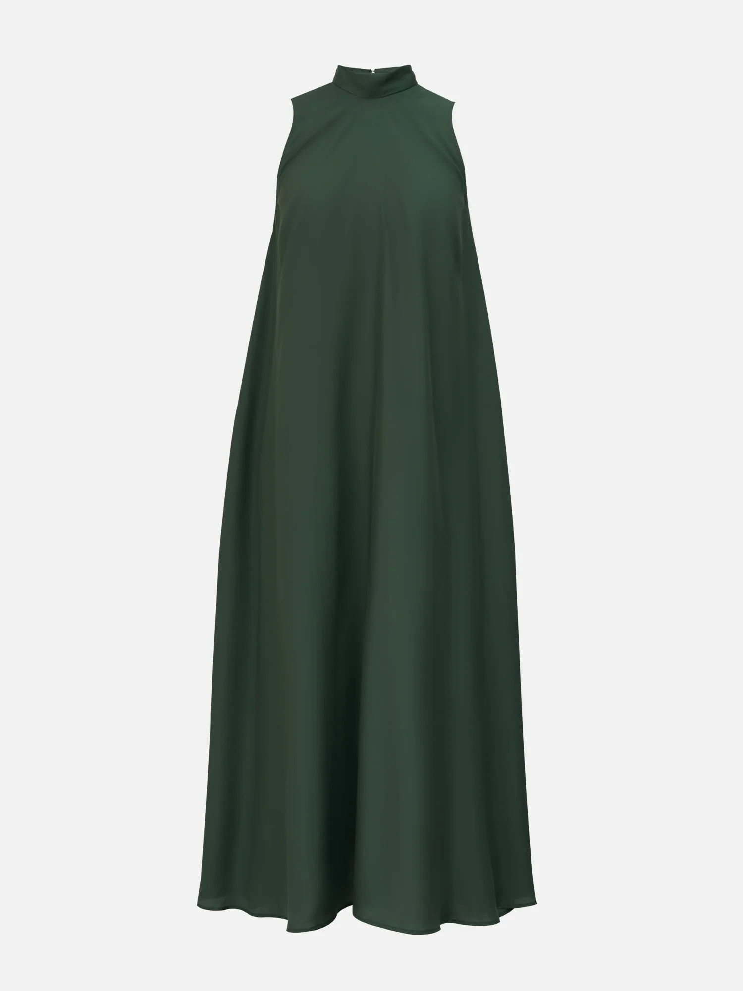 Turtle Neck Maxi Silk Dress - Image 2