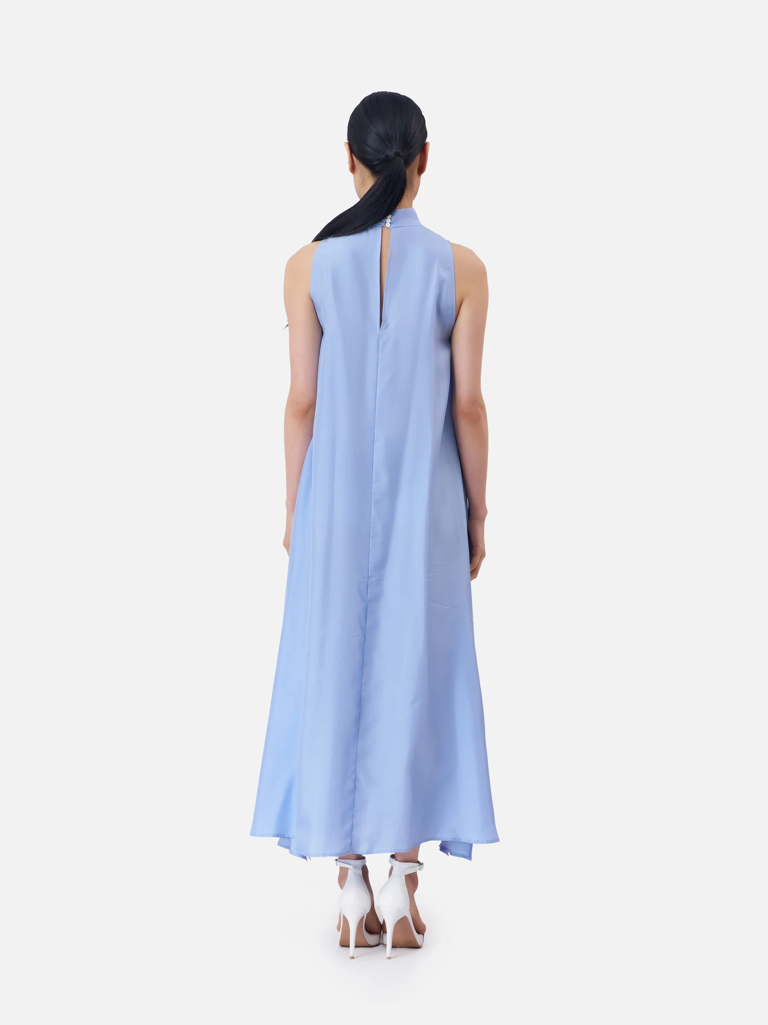 Turtle Neck Sleeveless Maxi Dress - Image 4