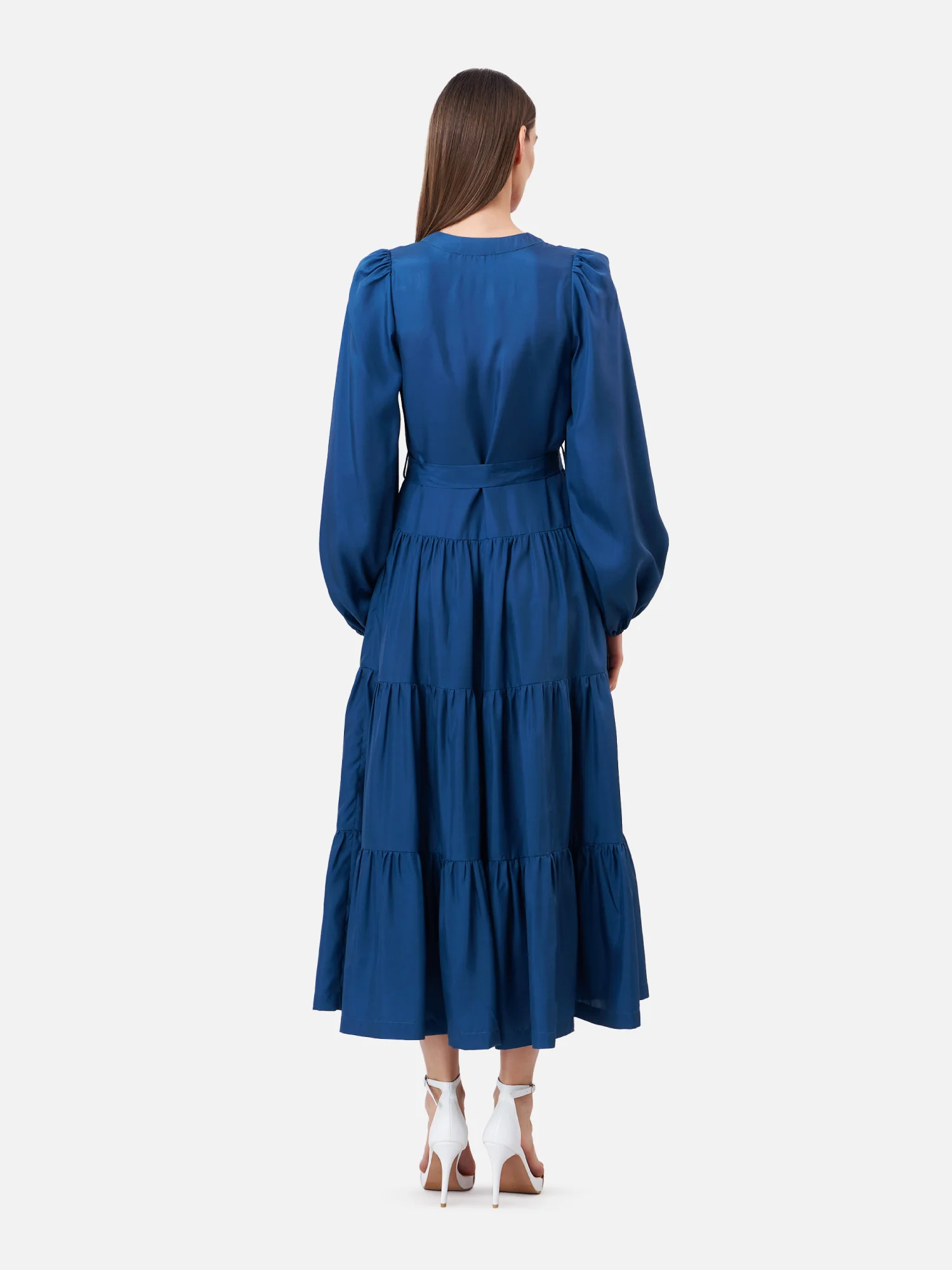 V-Neck Tiered Maxi Dress - Image 5